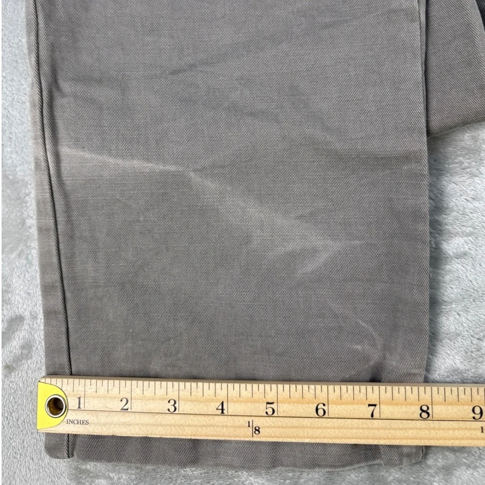 Polo Ralph Lauren Straight Fit Gray Faded Cotton Chino Pants Mens 36x34 NEW